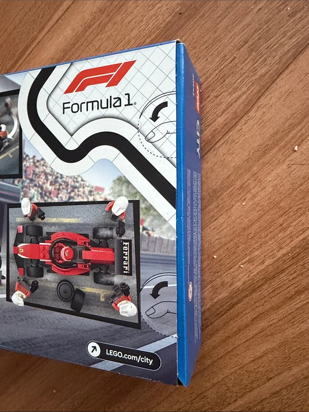 Lego City Red and Black Formula 1 Pit Stop Garage